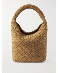 Bottega Veneta - Cabat Small Intrecciato Suede Bucket Bag - Lyst