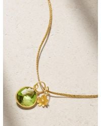Pippa Small - 18-Karat, Cord And Peridot Necklace - Lyst