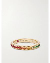 Faberge - Bague En Or 18 Carats (750/1000) Et Pierres Multiples Colours Of Love - Lyst