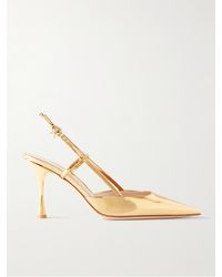 Gianvito Rossi - Ascent 85 Mirrored-Leather Slingback Pumps - Lyst