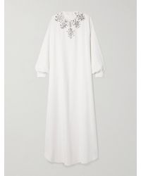 Zuhair Murad - Draped Crystal-Embellished Cady Gown - Lyst