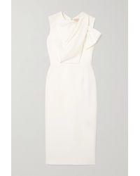 ROKSANDA Bow-detailed Crepe Dress - White