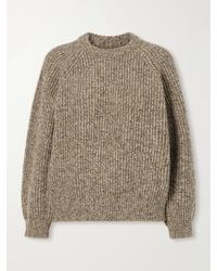 &Daughter - Ribbed Mélange Wool Sweater - Lyst