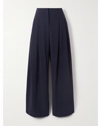 Twp - Carries Pleated Wool-Crepe Wide-Leg Pants - Lyst
