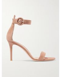 Gianvito Rossi - Portofino 85 Suede Sandals - Lyst