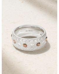 De Beers - Talisman Large 18-Karat Diamond Ring - Lyst