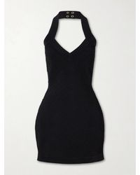 Balmain - Jacquard-Knit Mini Dress - Lyst
