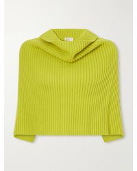 RÙADH - The Lossie Ribbed Cashmere Cape Scarf - Lyst