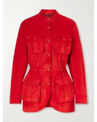 Tom Ford - Gathered Suede Jacket - Lyst