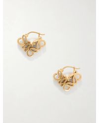 Loewe - Anagram Bombé-Tone Earrings - Lyst