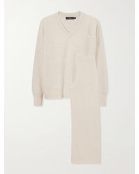 arch4 - Partridges Ribbed Cashmere Sweater And Pants Set - Lyst