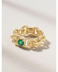 Spinelli Kilcollin - Serpens Large 18-Karat Emerald Ring - Lyst