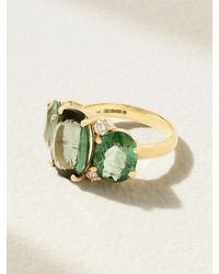 Irene Neuwirth - Gemmy Gem Ring Aus 18 Karat Mit Turmalinen Und Diamanten - Lyst