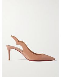 Christian Louboutin - Hot Chick 70 Patent-Leather Slingback Pumps - Lyst