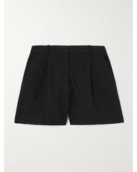 Anine Bing - Trent Shorts Aus Webstoff Mit Falten - Lyst