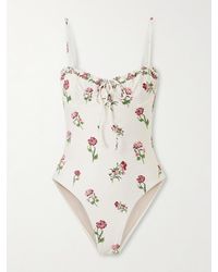 Agua Bendita - Ébano Floral-Print Recycled Swimsuit - Lyst