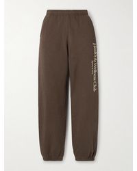 Sporty & Rich - Printed Cotton-Jersey Track Pants - Lyst