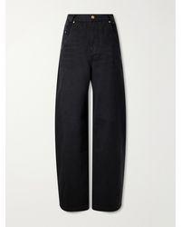 Willy Chavarria - Bad Girl Faded Mid-Rise Wide-Leg Jeans - Lyst