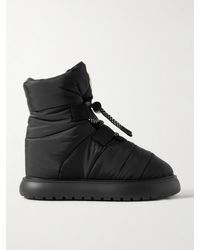 Moncler - Gaia Quilted Shell Ankle Boots - Lyst