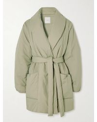 Varley - Laona Steppjacke Aus Wattiertem Shell Mit Bindegürtel - Lyst