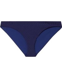 Mara Hoffman + Net Sustain Zoa Strukturiertes Bikini-höschen - Blau