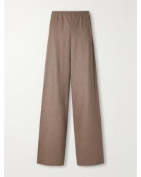 Maria McManus - Wool-Blend Fresco Wide-Leg Pants - Lyst