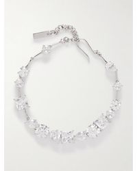 Completedworks - Delicate Rhodium-Plated Cubic Zirconia Bracelet - Lyst