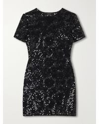 Gucci - Embroidered Sequined Mini Dress - Lyst