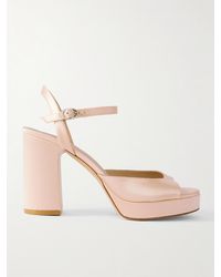 Stuart Weitzman - Dayna Ii Satin Platform Sandals - Lyst