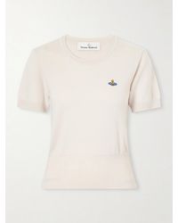 Vivienne Westwood - Bea Logo-Embroidered Wool T-Shirt - Lyst