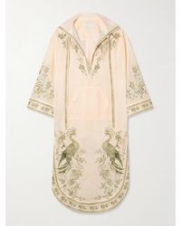 Zimmermann - Ascension Hooded Printed Cotton-Voile Midi Dress - Lyst