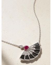 Garrard - Fanfare Symphony 18-Karat Multi-Stone Necklace - Lyst
