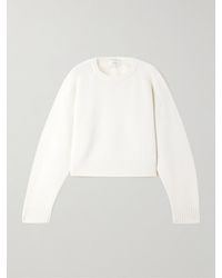 Loulou de Saison - Bruzzi Verkürzter Pullover Aus Einer Woll-Kaschmirmischung - Lyst