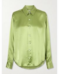 Comme Si - La Classica Silk-Charmeuse Shirt - Lyst