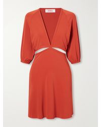Eres - Esmee Cut-Out Stretch-Jersey Mini Dress - Lyst