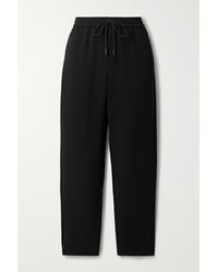 Theory Crepe Track Trousers - Black