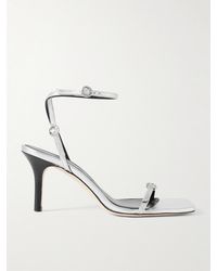 Aeyde - Hallie Metallic Leather Sandals - Lyst