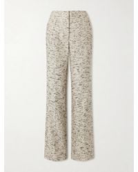 Ulla Johnson - Blanca Tweed Straight-Leg Pants - Lyst