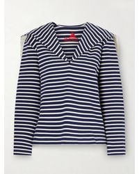 Les Vacances d'Irina - Seaman Striped Cotton-Jersey Blouse - Lyst