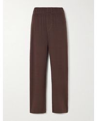 ÉTERNE - Lounge Ribbed Stretch-Jersey Staight-Leg Pants - Lyst