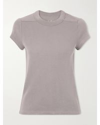 Rick Owens - Level Cropped Cotton-Jersey T-Shirt - Lyst