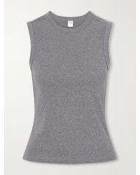 Flore Flore - Esmé Ribbed Organic Cotton-Jersey Tank - Lyst