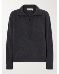 Victoria Beckham - Genevieve Wool And Cashmere Polo Sweater - Lyst
