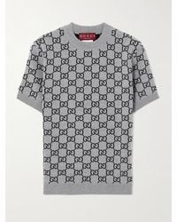 Gucci - Jacquard-Knit Wool-Blend Sweater - Lyst