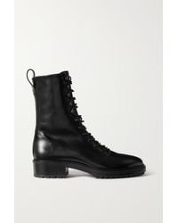 Aeyde Isabel Leather Ankle Boots - Black