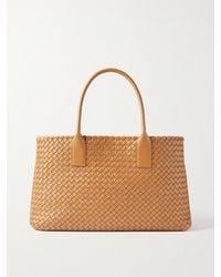 Bottega Veneta - Cabat Mini Intrecciato Leather Tote - Lyst