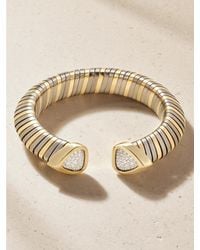Marina B - Trisola 18-Karat And Titanium Diamond Bangle - Lyst