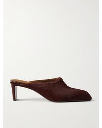 KHAITE - Colt Calf Hair Mules - Lyst