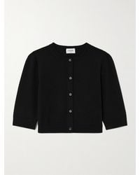 Saint Laurent - Cropped Wool Cardigan - Lyst