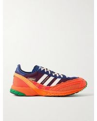 adidas Originals - Bad Bunny Adizero Sl 72 Suede And Mesh-Trimmed Shell And Leather Sneakers - Lyst